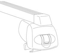 Atera Toit Support de Base pour Audi A3 VW Golf VII Sportsvan Avec Barre Acier