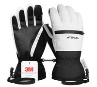 ATERCEL Gants de ski imperméables Thinsulate 3M - Gants d'hiver chauds pour homme et femme - Idéal pour le ski, le snowboard, la motoneige et la randonnée d'hiver