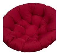ATEUXOL Coussin de Siège avec Dossier pour Mobilier d'Exté Coussin de siège Rond Simple avec Dossier for hamac Balcon, Housse d'extérieur(Dark Red,50x50cm)
