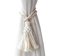 ATEUXOL Crochets De Rideaux TresséS BohèMes Embrasses de Rideau en macramé, Style Boho, Corde, embrasses décoratives tissées, décoration Maison, Salle(1 pcs)