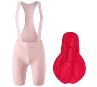 ATEUXOL Cuissard de Cyclisme Homme Cuissards de Cyclisme Hommes Collants à Bretelles avec Bretelles VTT vélo Biker Bavoirs 3D Pad sans Couture Jambe Pro été(Pink-6h,EU Size-M)
