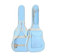 ATEUXOL Housse de Guitare Sac de Guitare Folk en éponge épaisse 10 mm, 40/41 Pouces, Sac Universel for Instrument Musique, étui Transport Acoustique(Blue)