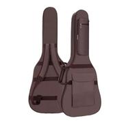 ATEUXOL Housse de Guitare Sac de Guitare Folk en éponge épaisse 10 mm, 40/41 Pouces, Sac Universel for Instrument Musique, étui Transport Acoustique(Brown)