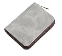 ATEUXOL Porte-Cartes Porte-Cartes for permis de Conduire précision for Hommes et Femmes, Petit Ultra-Mince intégré, Plusieurs Fentes for Cartes, Clip Grande capacité(Light Gray 20 Card)