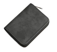 ATEUXOL Porte-Cartes Porte-Cartes for permis de Conduire précision for Hommes et Femmes, Petit Ultra-Mince intégré, Plusieurs Fentes for Cartes, Clip Grande capacité(Black 9 Card)