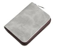 ATEUXOL Porte-Cartes Porte-Cartes for permis de Conduire précision for Hommes et Femmes, Petit Ultra-Mince intégré, Plusieurs Fentes for Cartes, Clip Grande capacité(Light Gray 18 Card)