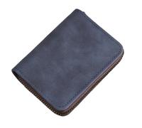 ATEUXOL Porte-Cartes Porte-Cartes for permis de Conduire précision for Hommes et Femmes, Petit Ultra-Mince intégré, Plusieurs Fentes for Cartes, Clip Grande capacité(Light Blue 18 Card)