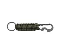 ATEUXOL Porte-clés Porte-clés d'extérieur, Pendentif, Corde de paracorde de Camping, nœud de Camping, décapsuleur, Porte-clés(Style 2-Green)
