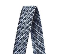 ATEUXOL Sangle en coton 1/2/3/4/5M coton sangle sangle bande Jacquard sac à dos sac ceinture rubans bricolage couture biais vêtements accessoires(Blue-20mm,2Meters)