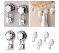 ATEWEITA Set: Crochets Ventouse Serviette + Crochets Muraux Rotatifs Sans Perçage