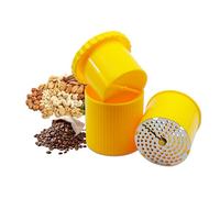 AtfArt Hachoir à Noix Manuel Portable Multifonctionnel, Moulin pour Cacahuètes, Grains de Café, Noix de Cajou et Autres, Idéal pour Les Cuisiniers et Pâtissiers