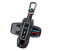 ATFIGII Coque de clé compatible avec Porsche 992 911 pour Panamera Taycan pour Cayenne 2019-2025, boîtier en métal et silicone, porte-clés, 3 boutons, gris C