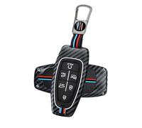 ATFIGII Coque de clé de Voiture Compatible avec Hyundai Ioniq 5 Santa Fe Tucson 2022 2023 2024 Protège clé Métal Protection 6 Boutons C Grau