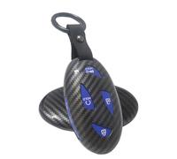 ATFIGII Coque de clé de Voiture Compatible avec Hyundai Kona EV Sonata Ioniq 6 Elantra 2024 2025 Santa Fe Tuscon ABS Porte clé Coque de cles Porte-clés 7 Boutons A Bleu