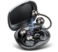 ATFKZADV Open Ear Écouteurs Bluetooth 5.4 avec Basse Profonde Et Appel Clair, Ecouteurs Bluetooth sans Fil Sport Ultra Confortables sans Avoir à Pénétrer Profondément dans Le Canal Auditif
