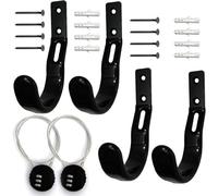 Atflbox Équipé d'un porte-fusil à verrouillage, de crochets en caoutchouc à couverture complète pour montage mural, convient à tout arc de tir à l'arc pour fusil de chasse (GG-4)