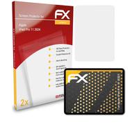 atFoliX 2x Film Protection d'écran pour Apple iPad Pro 11 2024 mat&antichoc