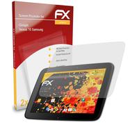 atFoliX 2x Film Protection d'écran pour Google Nexus 10 Samsung mat&antichoc