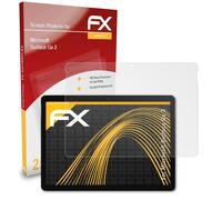 atFoliX 2x Film Protection d'écran pour Microsoft Surface Go 2 mat&antichoc