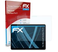 atFoliX 2x Protecteur d'écran pour Microsoft Surface Pro X clair