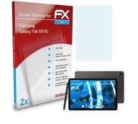 atFoliX 2x Protecteur d'écran pour Samsung Galaxy Tab S9 5G clair