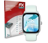 atFoliX 3x Écran protecteur pour Amazfit GTS 4 Mini clair&flexible