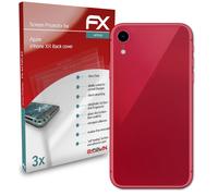 atFoliX 3x Écran protecteur pour Apple iPhone XR Back cover clair&flexible