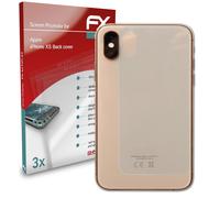 atFoliX 3x Écran protecteur pour Apple iPhone XS Back cover clair&flexible