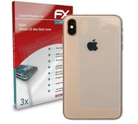 atFoliX 3x Écran protecteur pour Apple iPhone XS Max Back cover clair&flexible