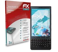 atFoliX 3x Écran protecteur pour Blackberry Key2 clair&flexible