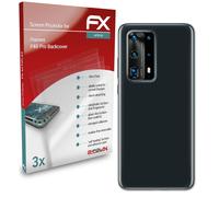 atFoliX 3x Écran protecteur pour Huawei P40 Pro Backcover clair&flexible