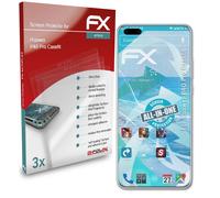 atFoliX 3x Écran protecteur pour Huawei P40 Pro Casefit clair&flexible