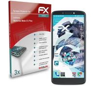 atFoliX 3x Écran protecteur pour Lenovo Motorola Moto E5 Plus clair&flexible