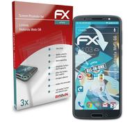 atFoliX 3x Écran protecteur pour Lenovo Motorola Moto G6 clair&flexible