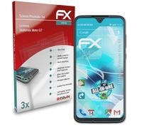 atFoliX 3x Écran protecteur pour Lenovo Motorola Moto G7 clair&flexible