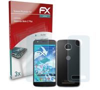 atFoliX 3x Écran protecteur pour Lenovo Motorola Moto Z Play clair&flexible
