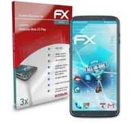atFoliX 3x Écran protecteur pour Lenovo Motorola Moto Z3 Play clair&flexible