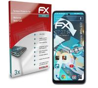 atFoliX 3x Écran protecteur pour Motorola Moto G22 clair&flexible