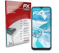 atFoliX 3x Écran protecteur pour Motorola Moto G9 Play clair&flexible