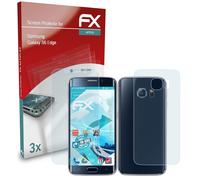 atFoliX 3x Écran protecteur pour Samsung Galaxy S6 Edge clair&flexible