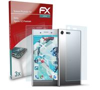 atFoliX 3x Écran protecteur pour Sony Xperia XZ Premium clair&flexible