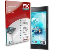 atFoliX 3x Écran protecteur pour Sony Xperia XZ1 clair&flexible