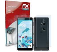 atFoliX 3x Écran protecteur pour Sony Xperia XZ2 clair&flexible
