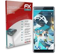 atFoliX 3x Écran protecteur pour Sony Xperia XZ3 clair&flexible