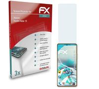 atFoliX 3x Écran protecteur pour Xiaomi Redmi Note 13 clair&flexible