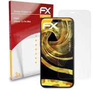 atFoliX 3x Film Protection d'écran pour Apple iPhone 15 Pro Max mat&antichoc
