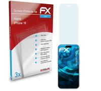 atFoliX 3x Film Protection d'écran pour Apple iPhone 16 Protecteur d'écran clair