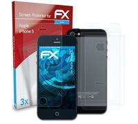 atFoliX 3x Film Protection d'écran pour Apple iPhone 5 Protecteur d'écran clair