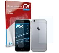 atFoliX 3x Film Protection d'écran pour Apple iPhone 6 Protecteur d'écran clair