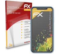 atFoliX 3x Film Protection d'écran pour Apple iPhone XR Front cover mat&antichoc